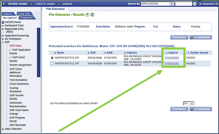 Selecting Client IDs and Protecting Client Demographic Information 